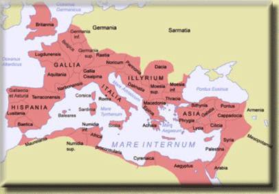 карта Римской империи